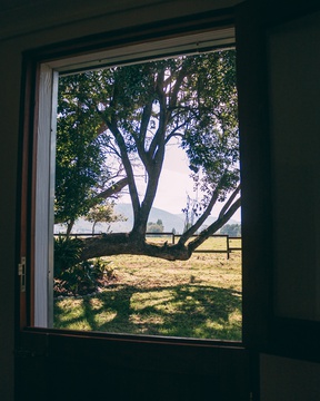 Beautiful views of the Tsitsikamma mountains from the front door of The Bush Buck Cottage
